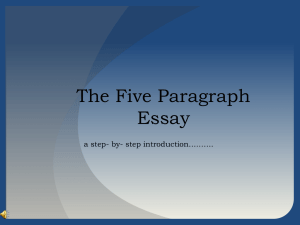 essay writing Presentation1