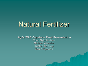Natural Fertilizer final presentation