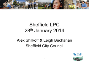 (CSW) Project, Sheffield City Council – Alex & Leigh LPC