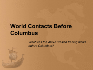 PowerPoint: World Contacts Before Columbus