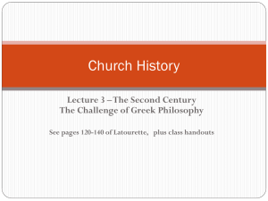 Church History 2nd Century