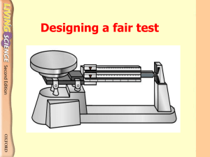 Designing a fair test Which flame of the Bunsen burner is hotter?