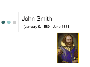 John Smith (January 9, 1580 - June, 1631)