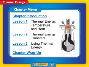 Thermal energy - Fair Lawn Public Schools
