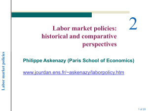 Labor market policies