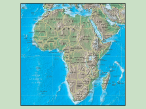 SS7G1a The student will locate selected features of Africa. .