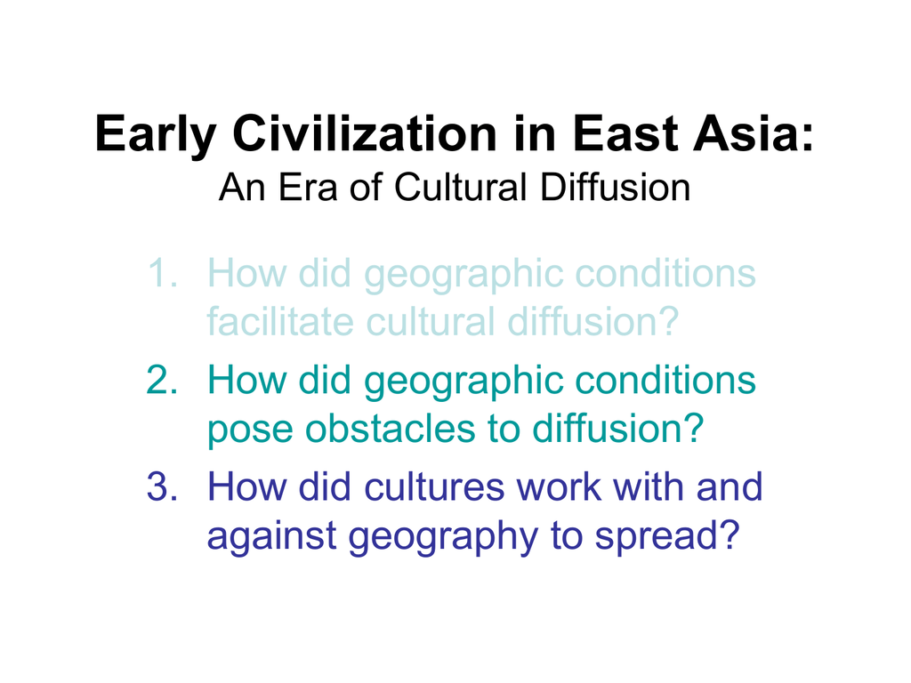 how does cultural diffusion take place