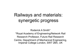 Railways and materials: synergetic progress