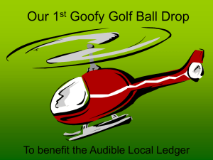 Goofy Golf Ball Drop - Audible Local Ledger