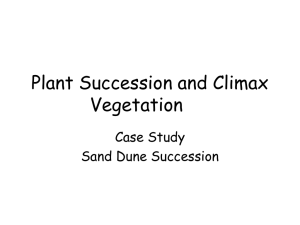 Plant Succession and Climax Vegetation