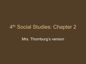 4th Social Studies: Chapter 2