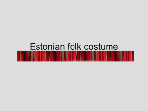 Estonian folk costume