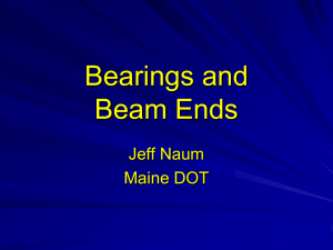 Bearings and Beam Ends