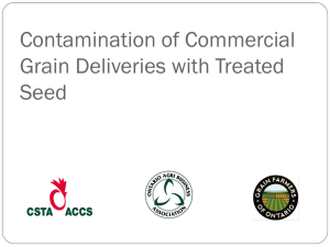 Contamination of Commercial Grain Deliveries with Treated Seed
