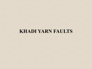 Khadi Yarn Faults (PowerPoint)