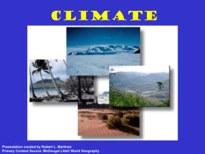 Geog Climate 4 Factors