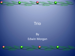 Trio by Edwin Morgan