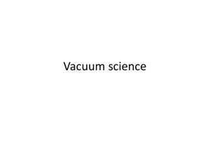 Vacuum science