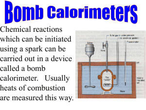 1b - bomb calorimeter