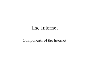 PowerPoint Presentation - The Internet