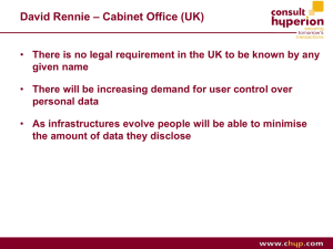 David Rennie – Cabinet Office