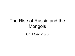 The Rise of Russia and the Mongols