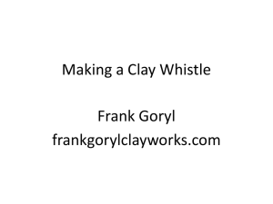 Making a clay whistle