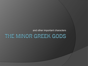 The Minor Greek Gods