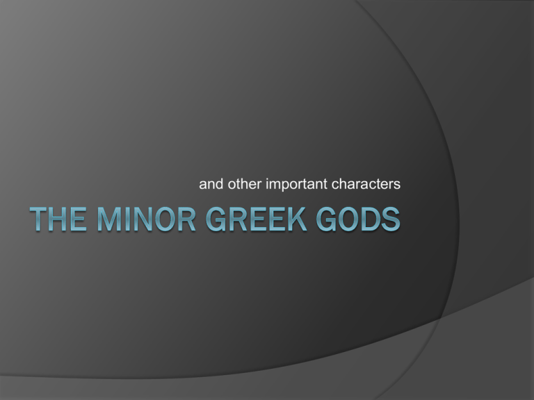 the-minor-greek-gods