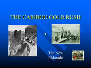 THE CARIBOO GOLD RUSH