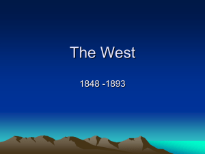 The West - Travel History