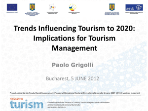 Trends Influencing Tourism to 2020