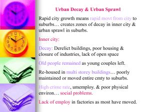 Urban Decay & Urban Sprawl