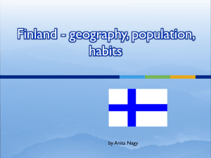 Finnország elhelyezkedése, népessége és kultúrája