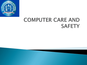 COMPUTER CARE AND SAFETY
