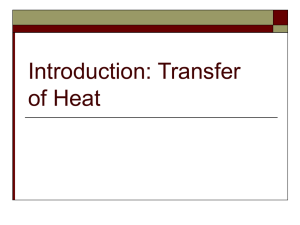 PowerPoint Presentation - Transfer of Heat