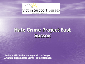 Hate Crime Project East Sussex