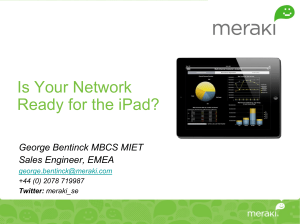 Apple iPad in Enterprise Networks