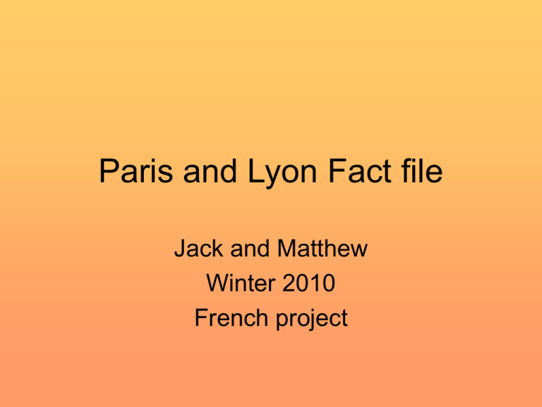 paris-fact-file