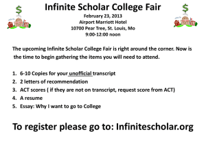 Infinite Scholar College Fair