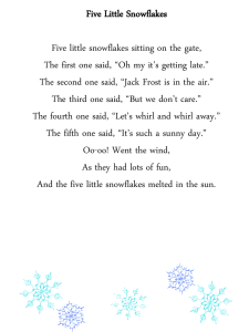 Five Little Snowflakes