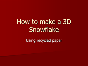 How to make a 3D Snowflake