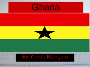 Ghana - 4th Grade Culture Study