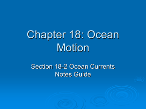 Chapter 18: Ocean Motion