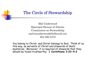 Click here for a PowerPoint presentation on the circle of stewardship