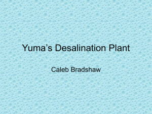 Yuma`s Desalination Plant