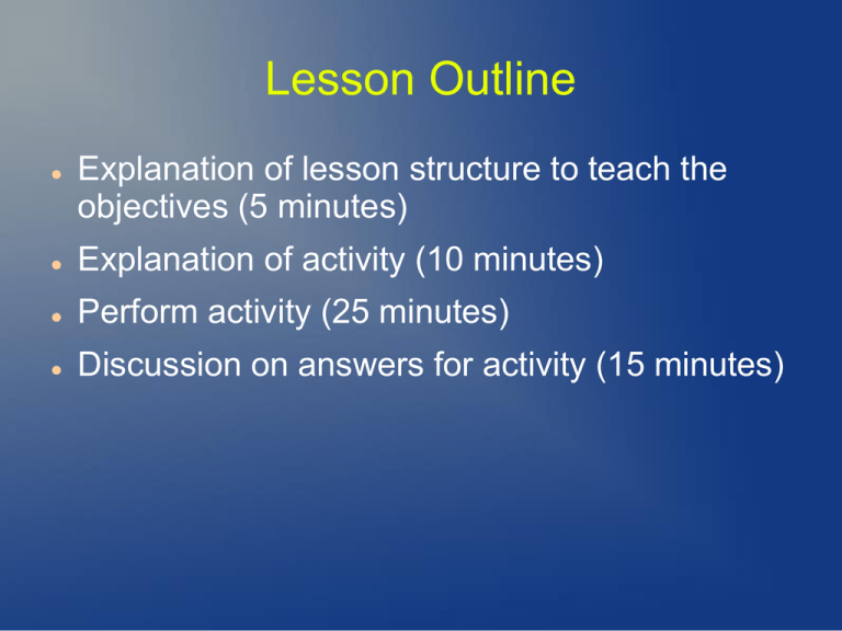 Lesson PowerPoint KBS GK12 Project