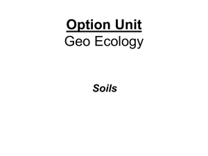 Soil composition - Scoil Mhuire Geography