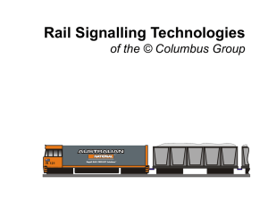 Rail Signalling Technologies of the Columbus Group