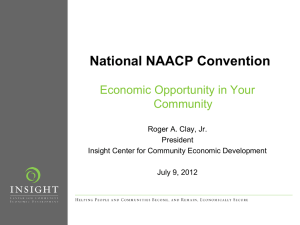 Economic Opportunity in Your Community